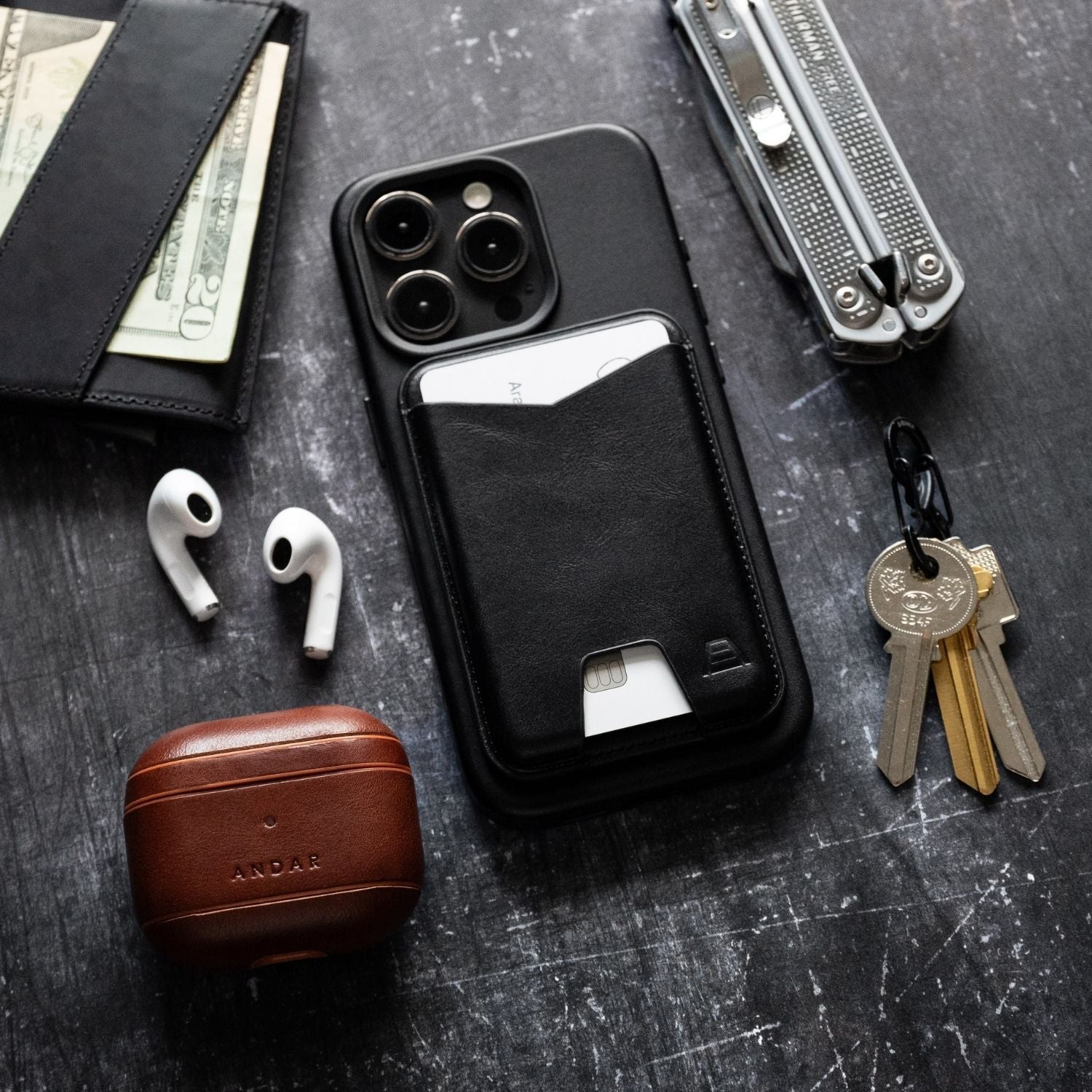 The Mag Leather Phone Wallet