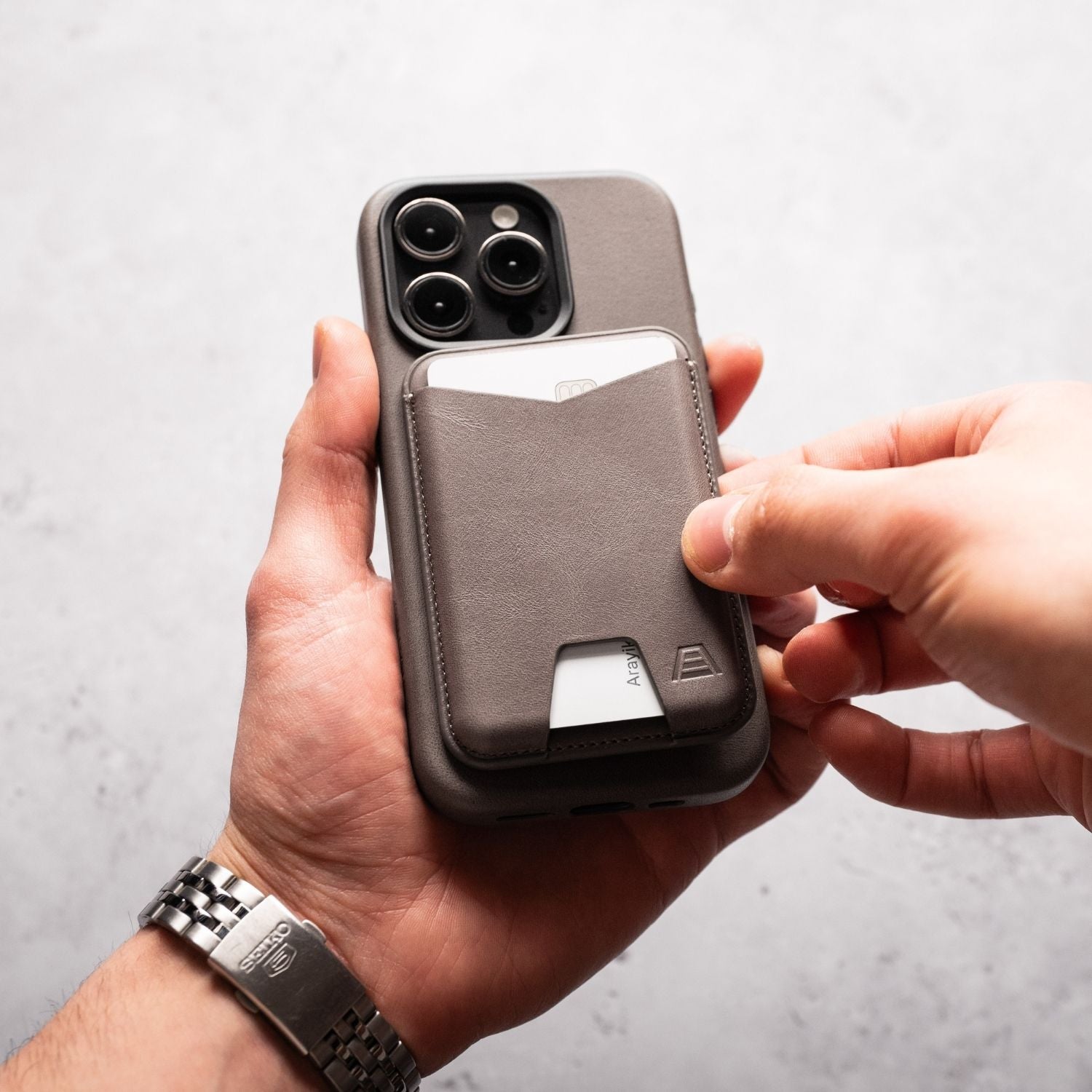 The Mag Leather Phone Wallet