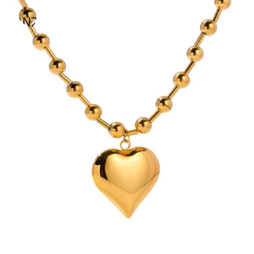 The Haddie Heart of Gold Necklace
