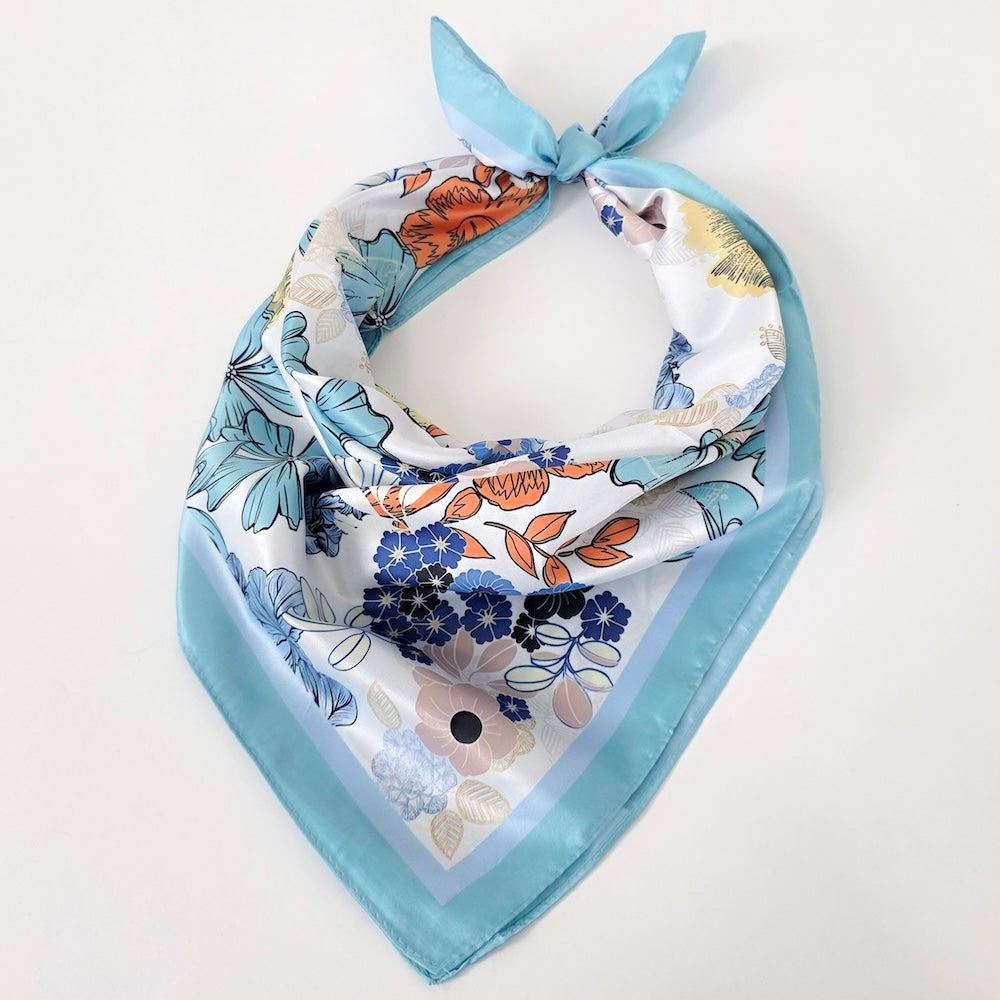 The Vera Floral Square Scarf