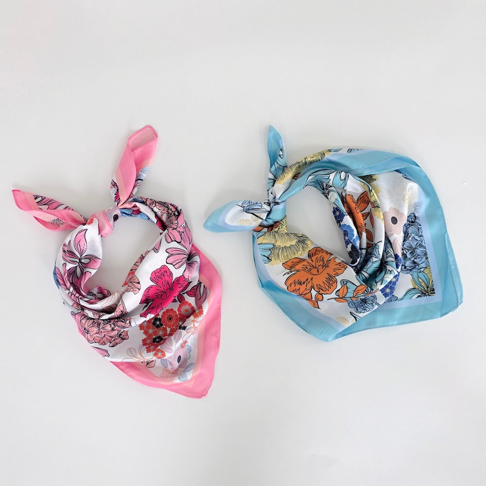 The Vera Floral Square Scarf