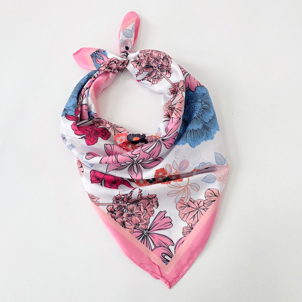 The Vera Floral Square Scarf