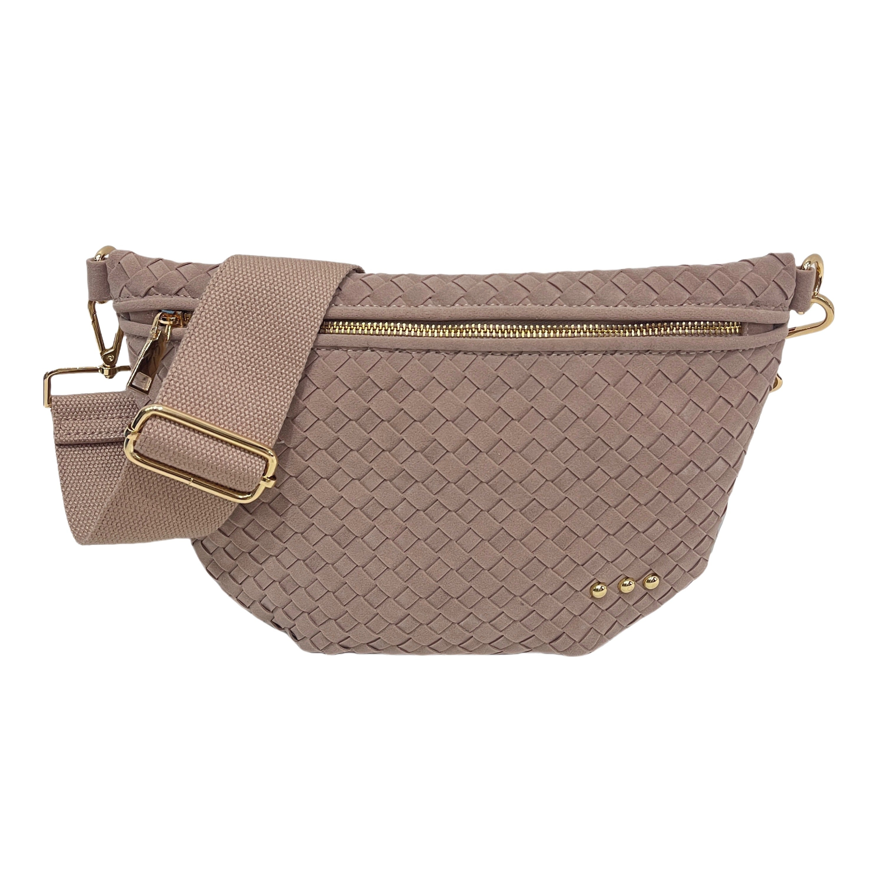 The Suede Westlyn Woven Bum Bag