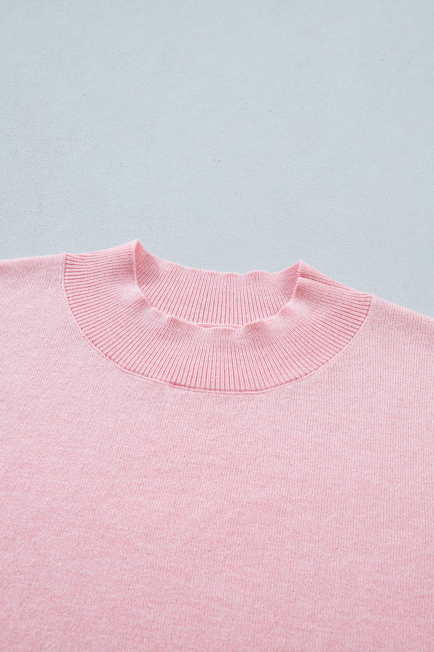 The Lakelyn Wavy Trim Short Sleeve Sweater