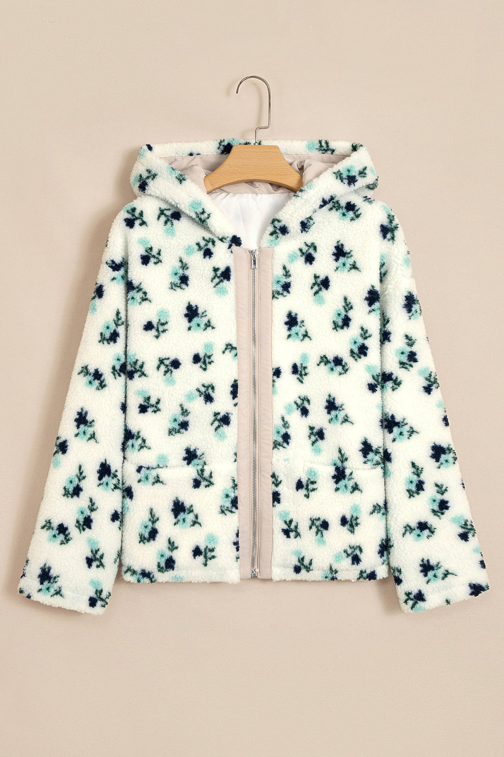 The Addie Floral Sherpa Fleece Jacket