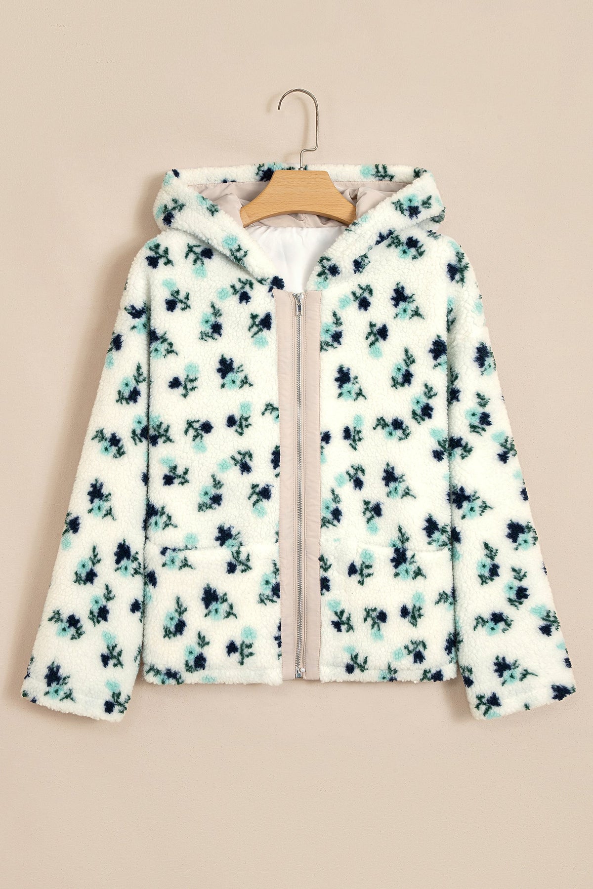 The Addie Floral Sherpa Fleece Jacket