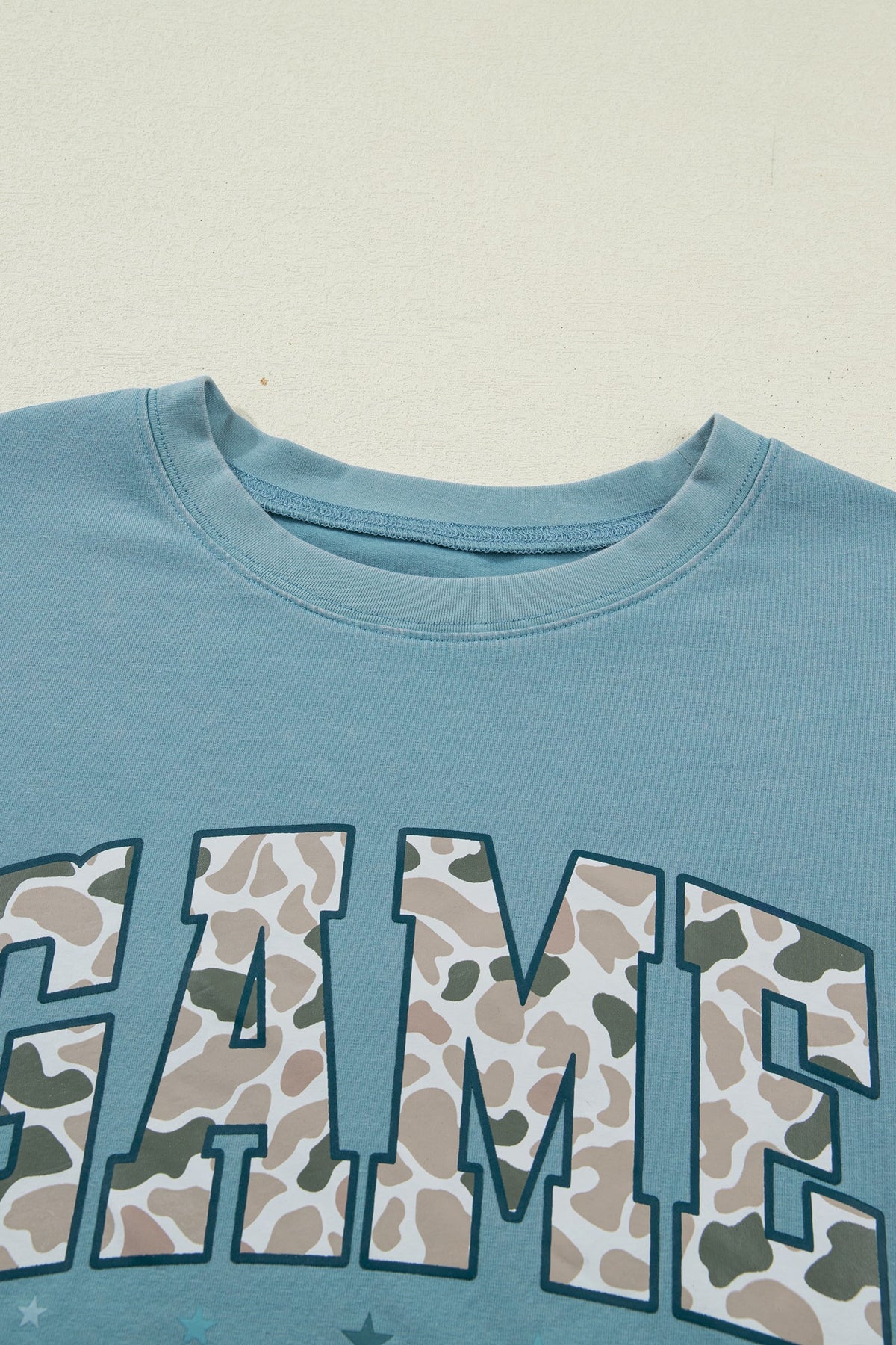 The Chloe Camo Game Day Short Sleeve Graphic T-Shirt