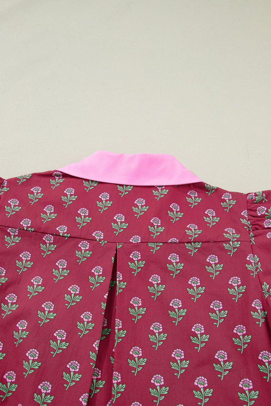 The Marlowe Floral Contrast Blouse