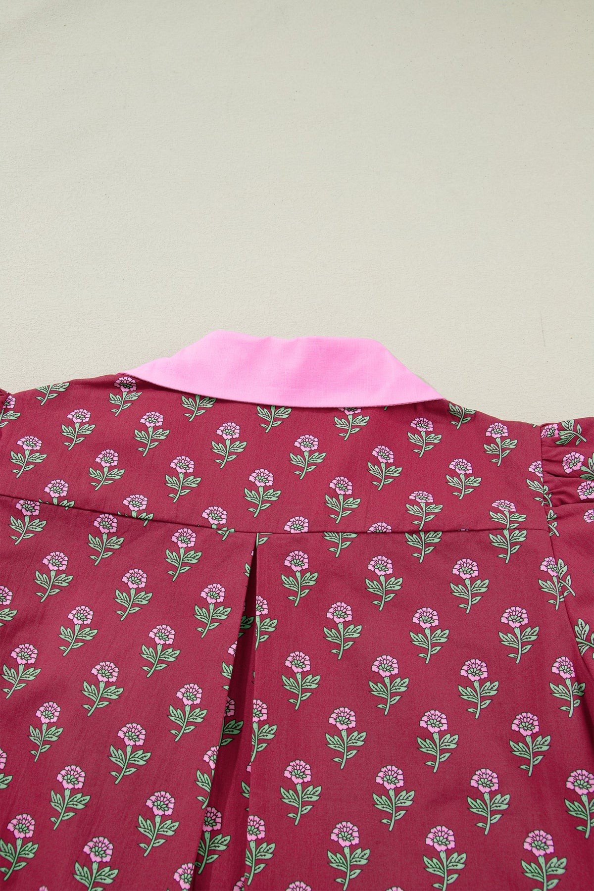 The Marlowe Floral Contrast Blouse