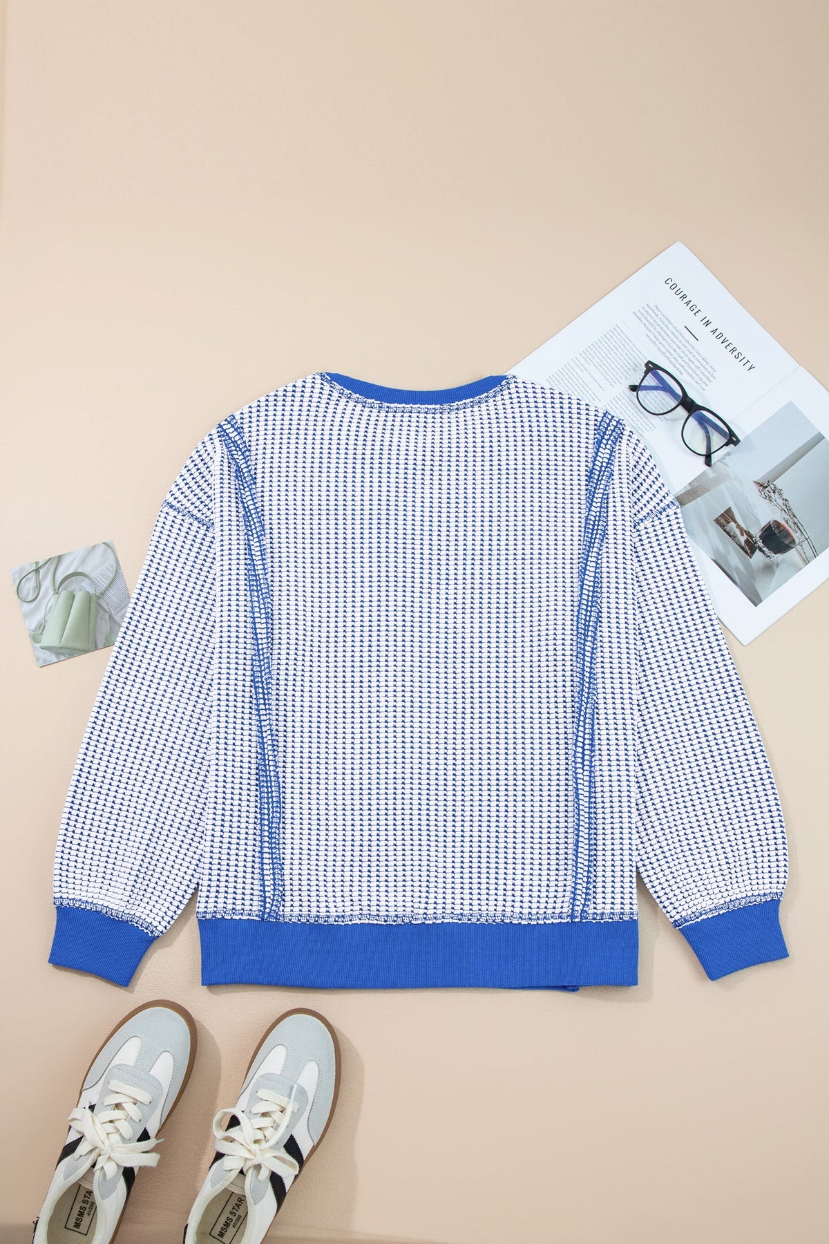 The Shirley Waffle Knit Top