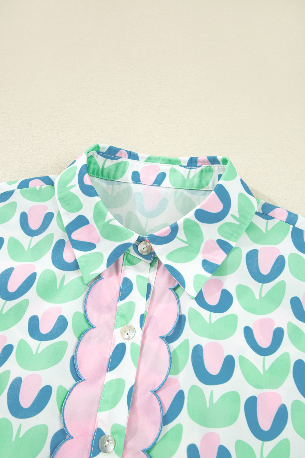 The Floral Scalloped Fiona Dress