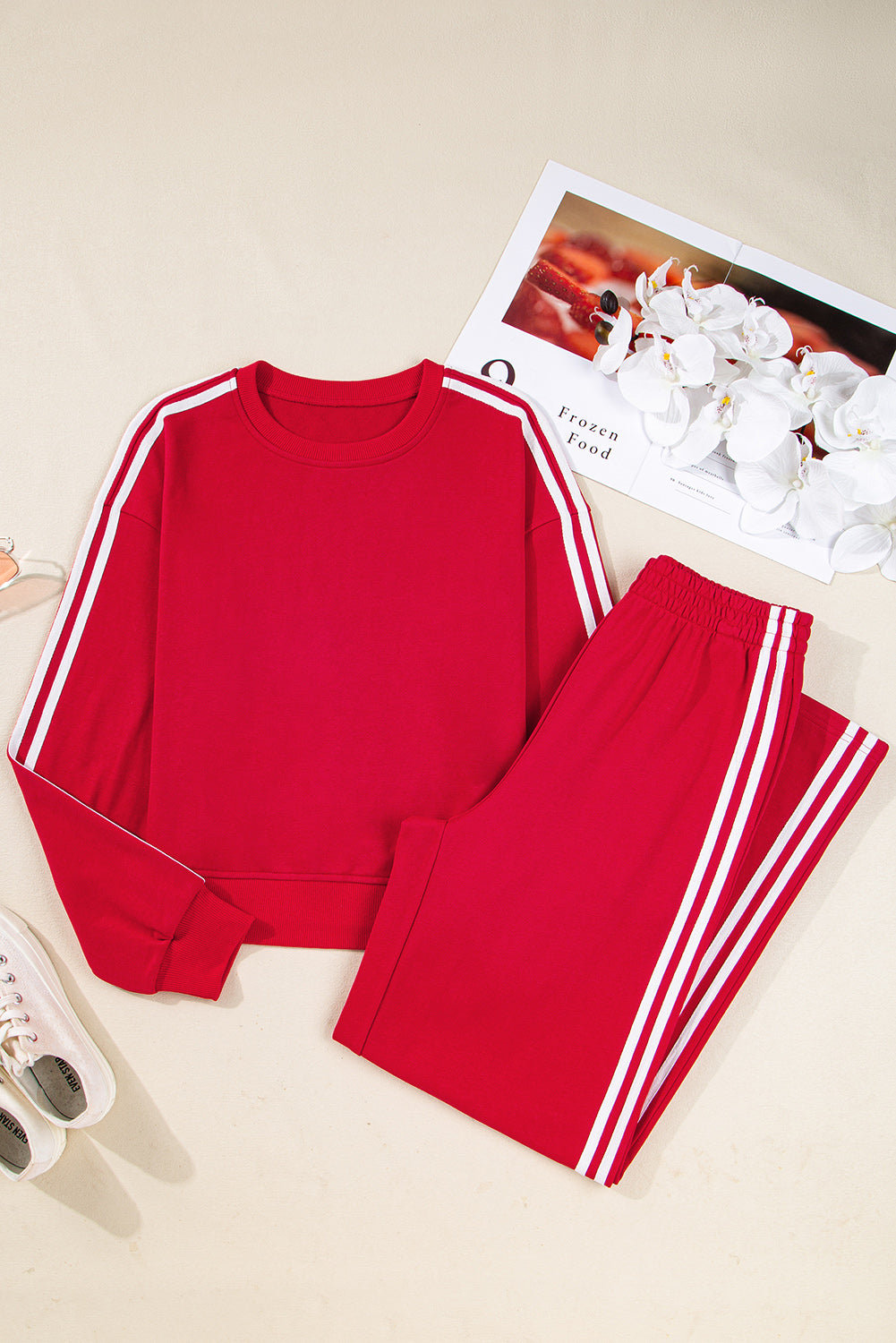 The Maggie Stripe Sweat Set