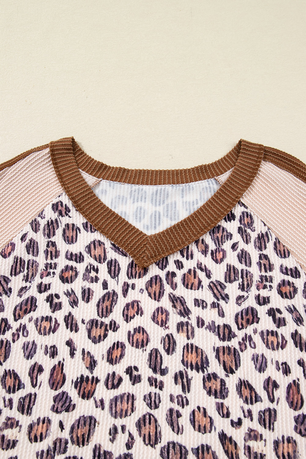 The Hazel Leopard Colorblock Top