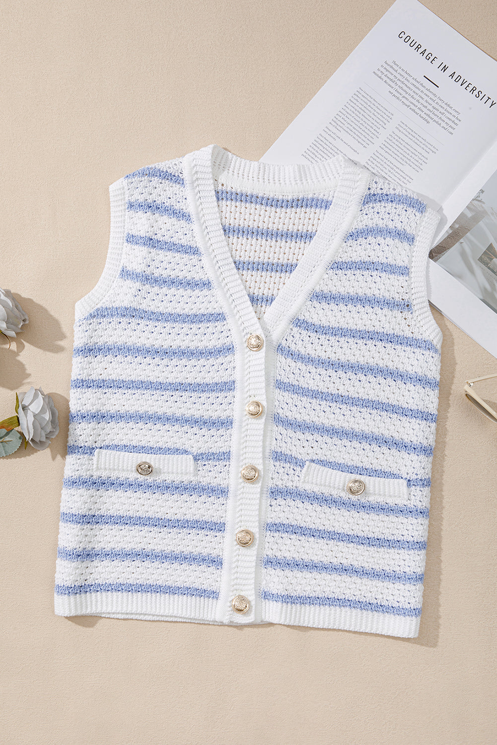 The Eliza Stripe Sweater Knit Top