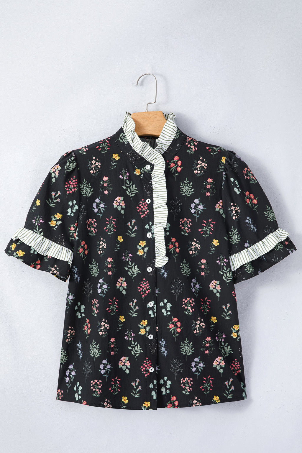 The Gemma Floral Ruffle Shirt