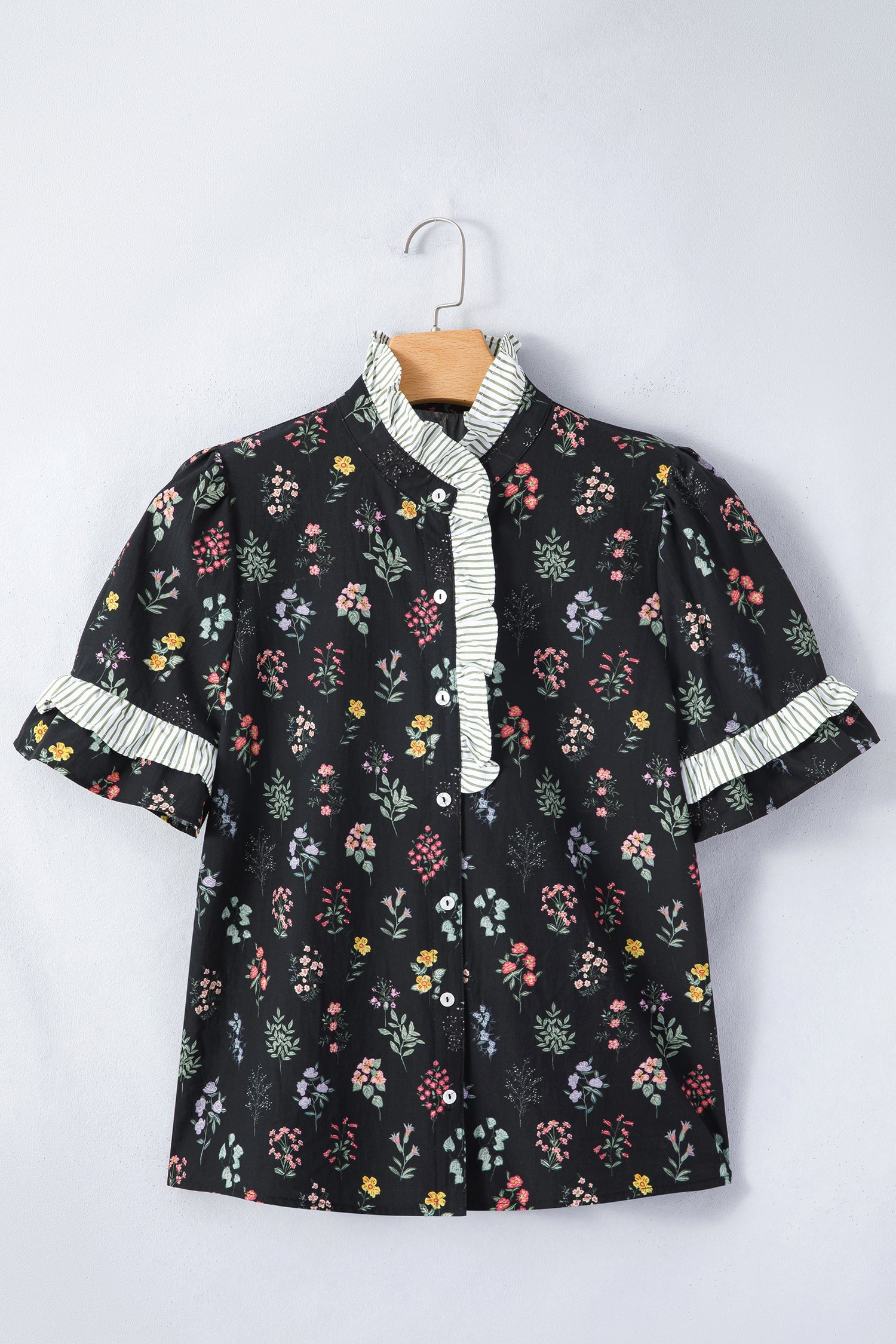 The Gemma Floral Ruffle Shirt