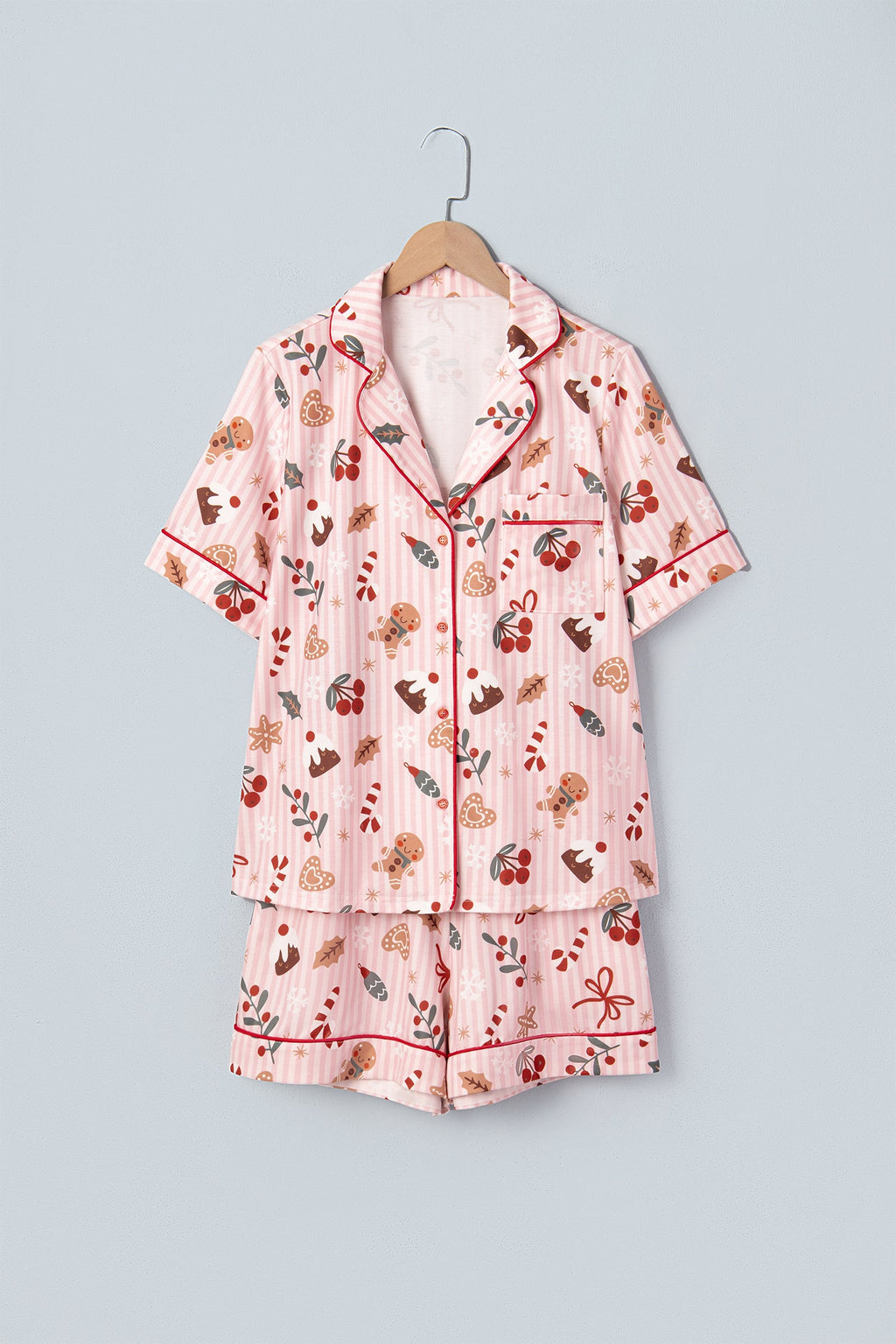 The Christmas Sweets Striped Pajama Set