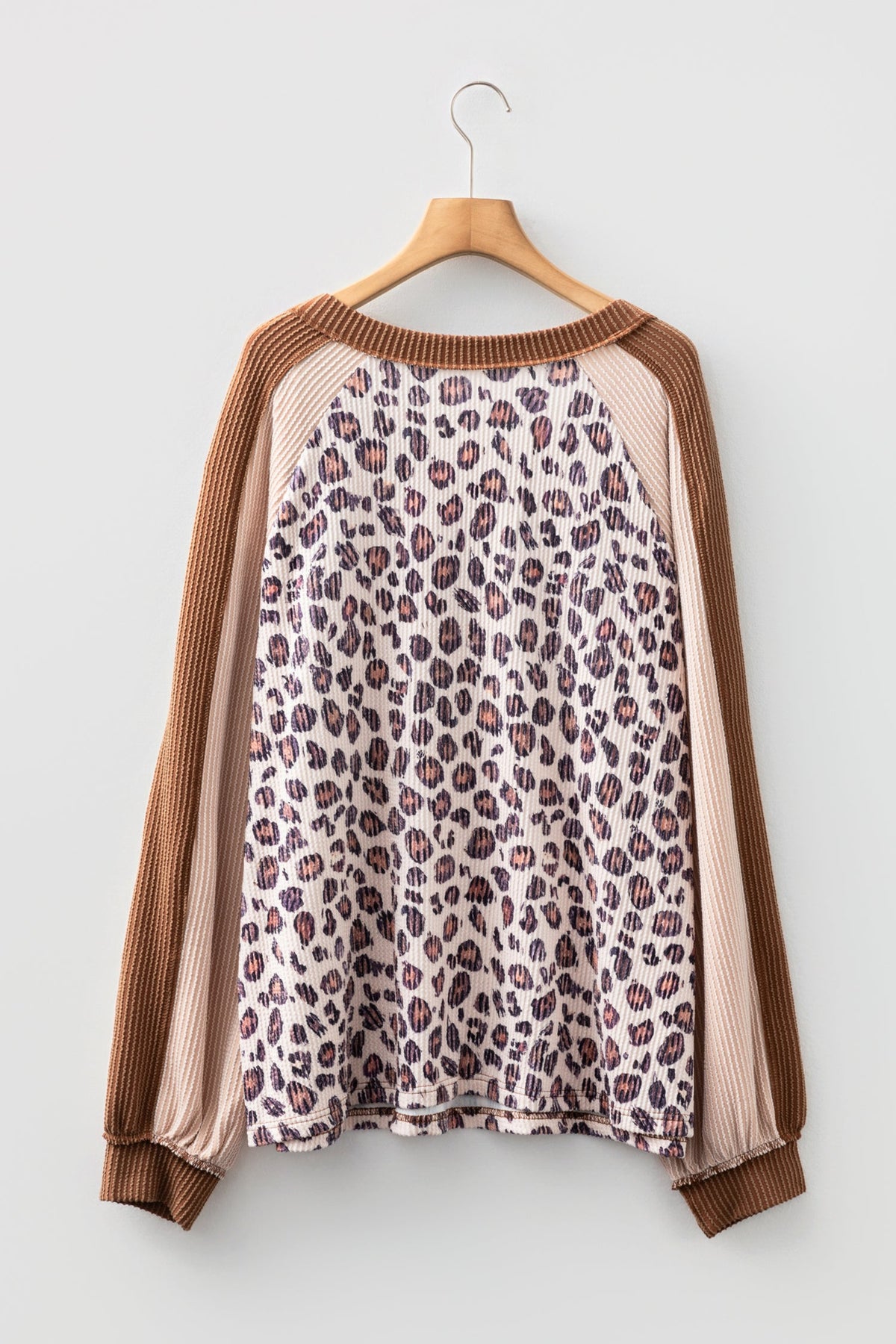 The Hazel Leopard Colorblock Top