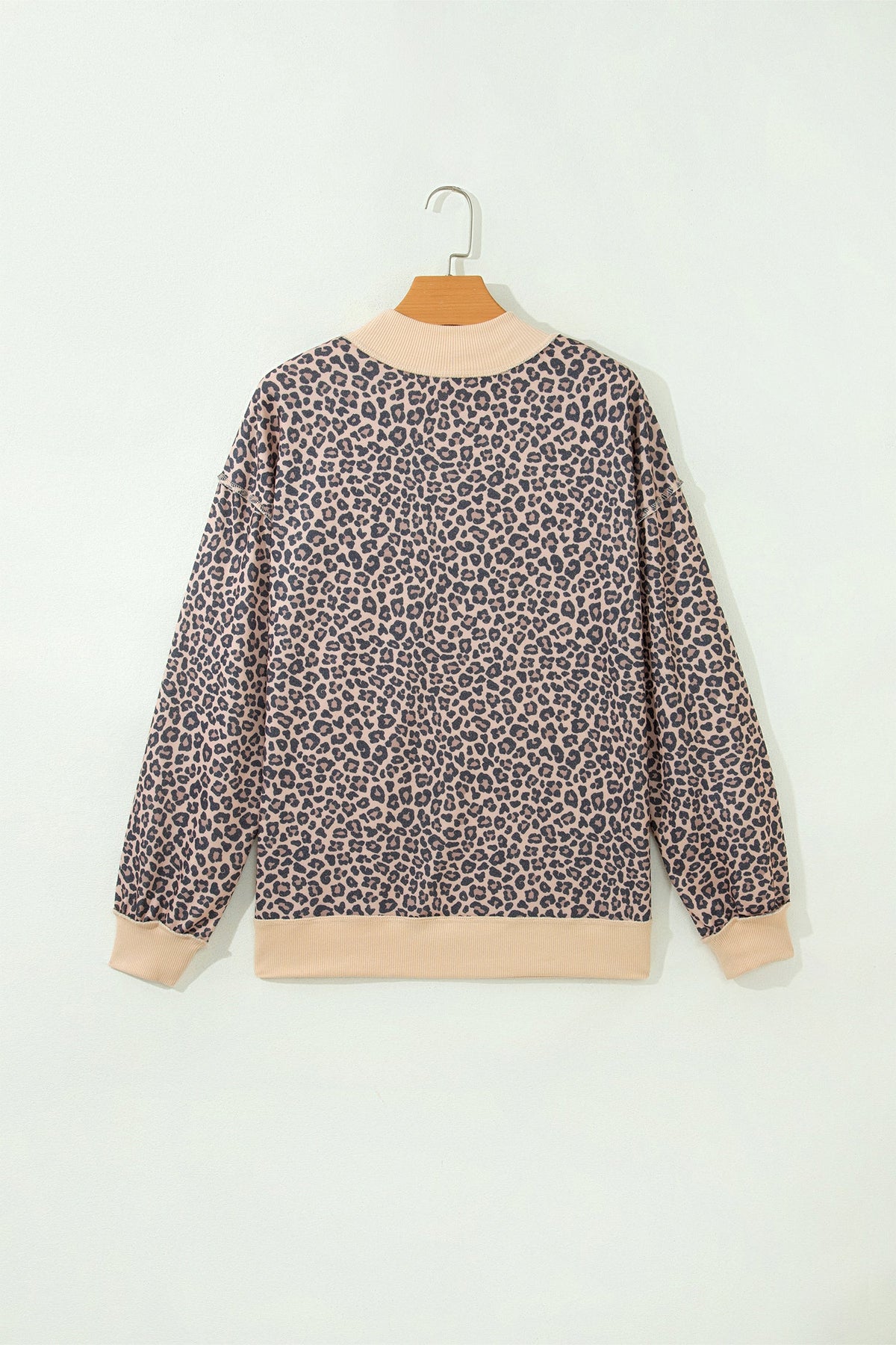 The Micah Leopard Mock Neck Sweatshirt