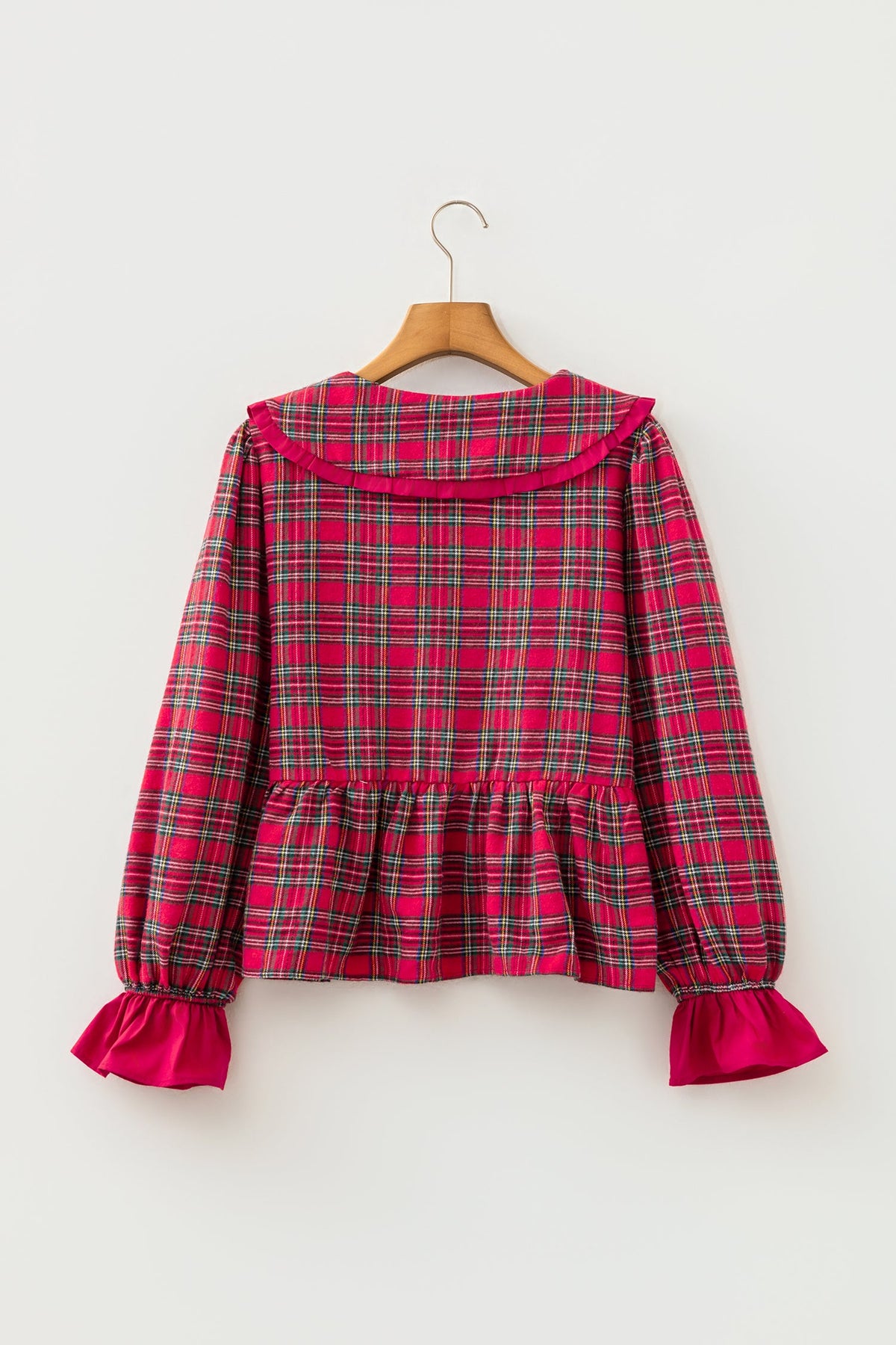 Mistletoe Moments Plaid Blouse