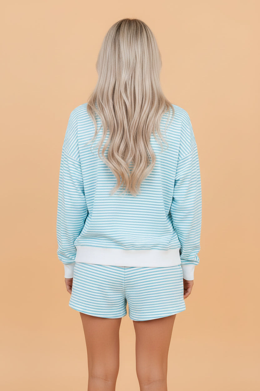 The Lennon Stripe Shorts Set