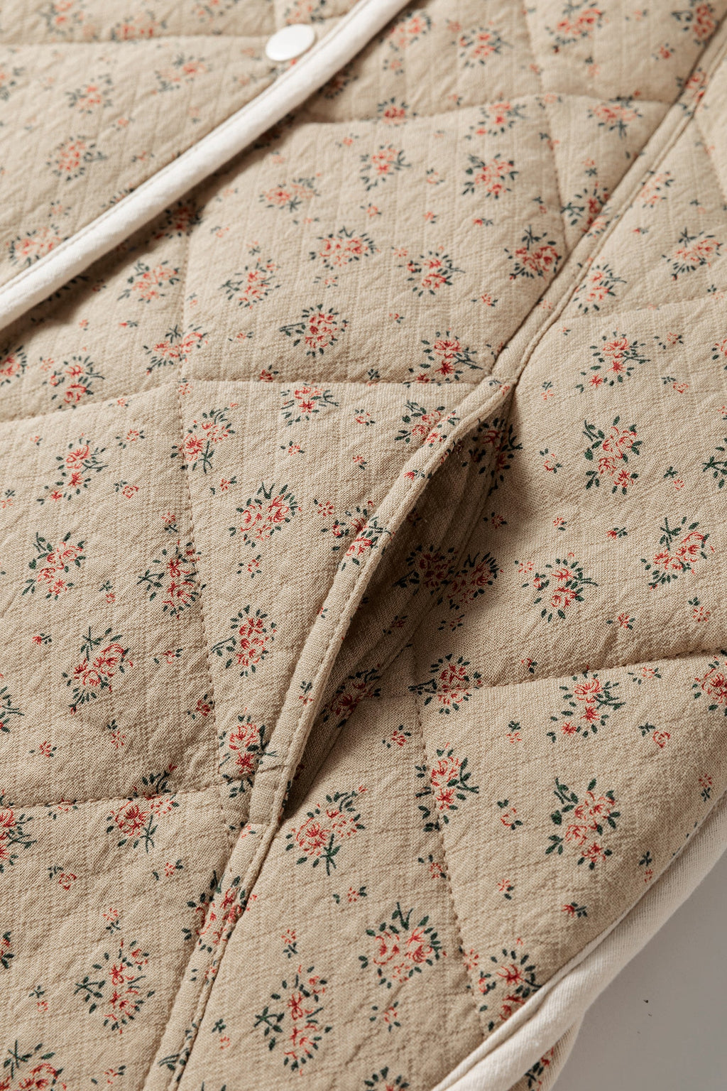 The Nellie Floral Quilted Vest