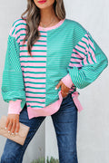 The London Mae Stripe Colorblock Sweatshirt