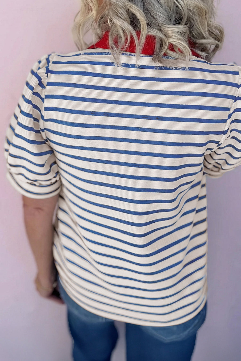 The Hannah May Polo Collar Blouse
