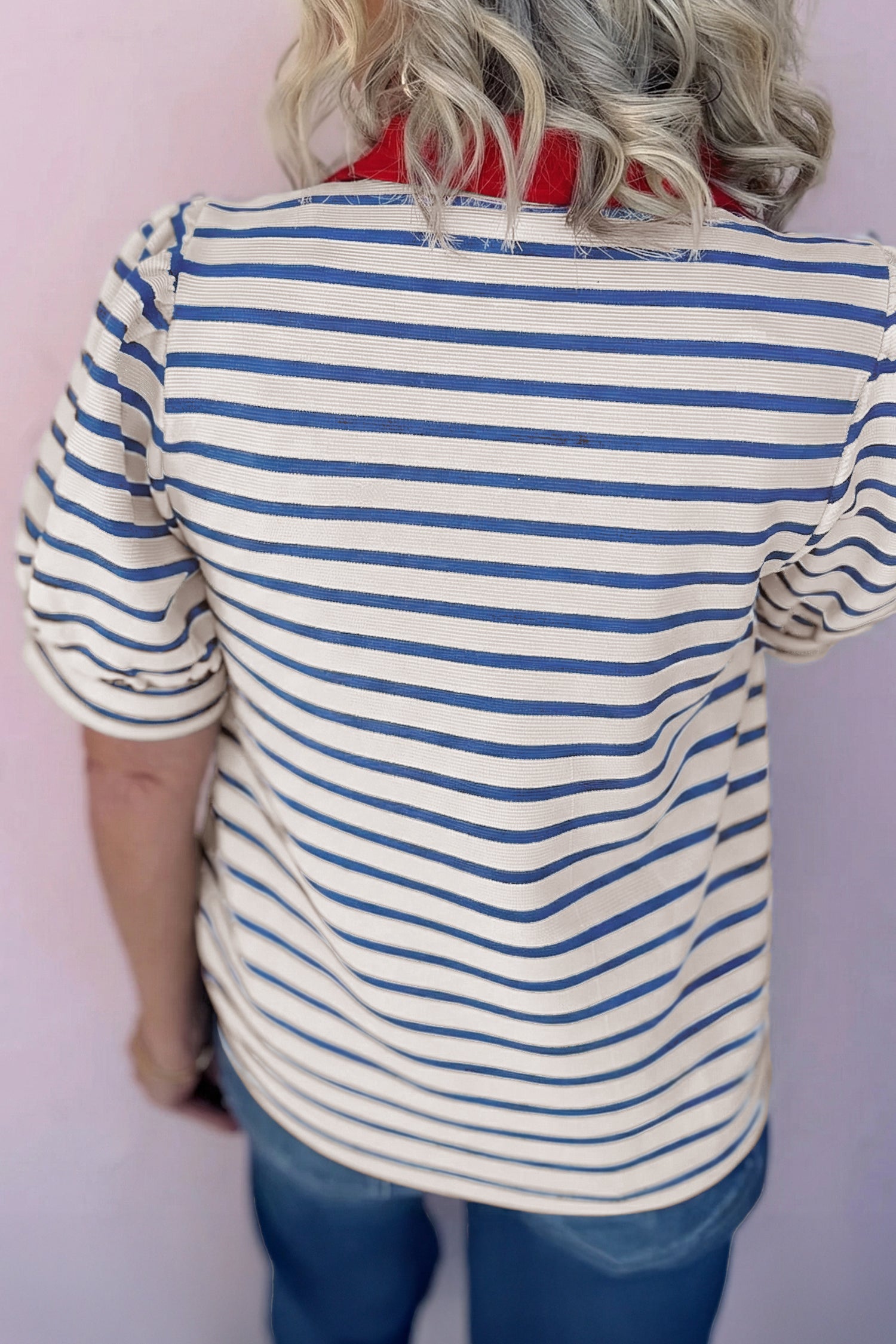The Hannah May Polo Collar Blouse