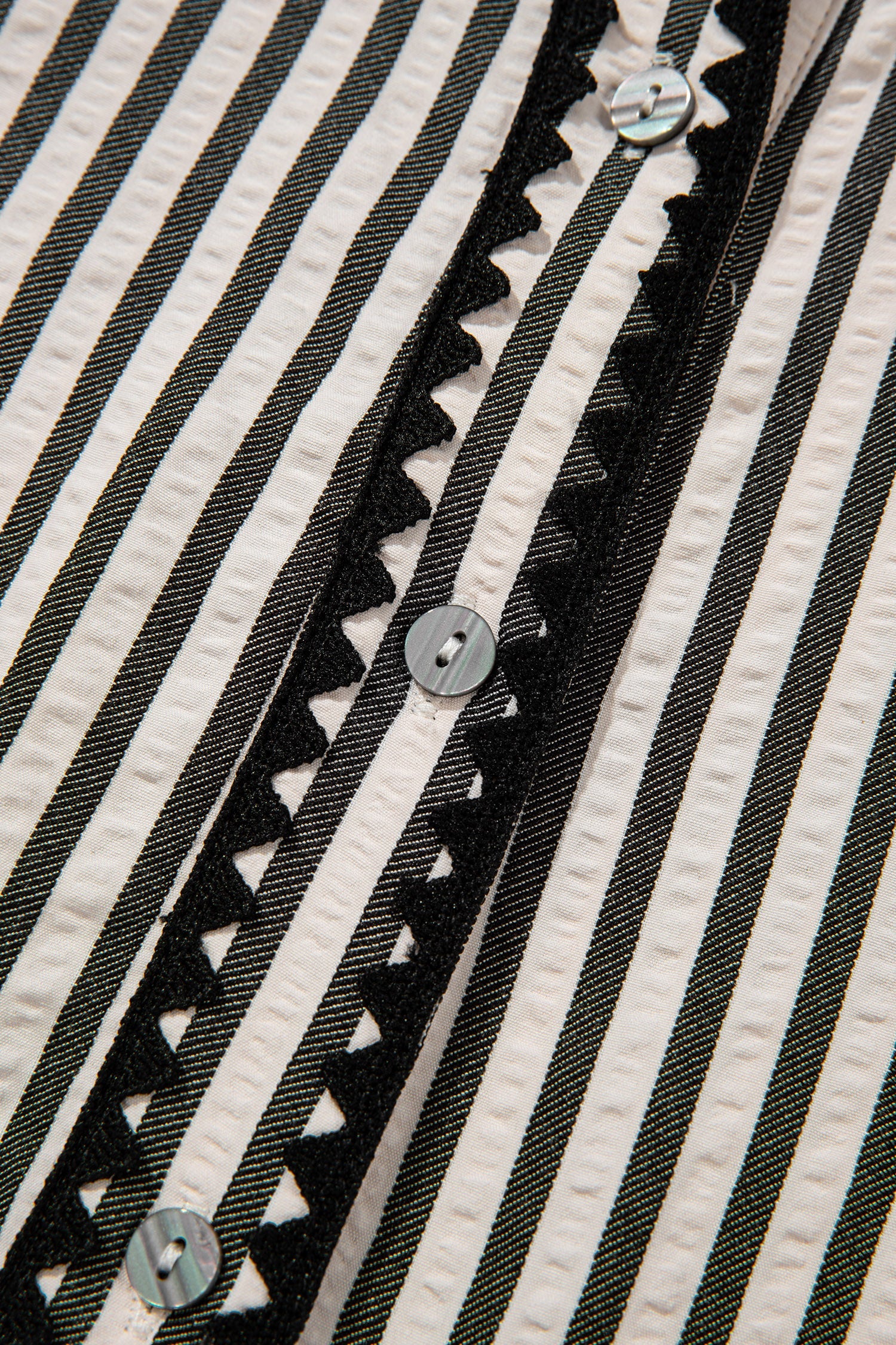 The Hallie Stripe Scallop Maxi Dress