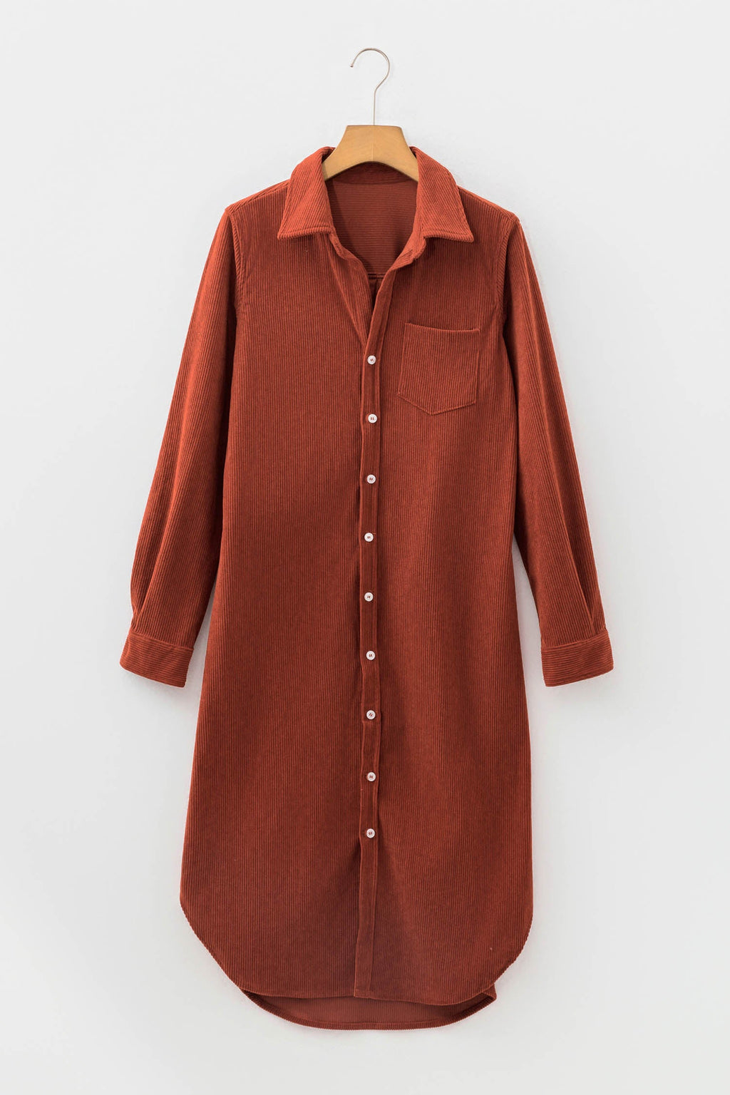 The Piper Corduroy Button Down Dress