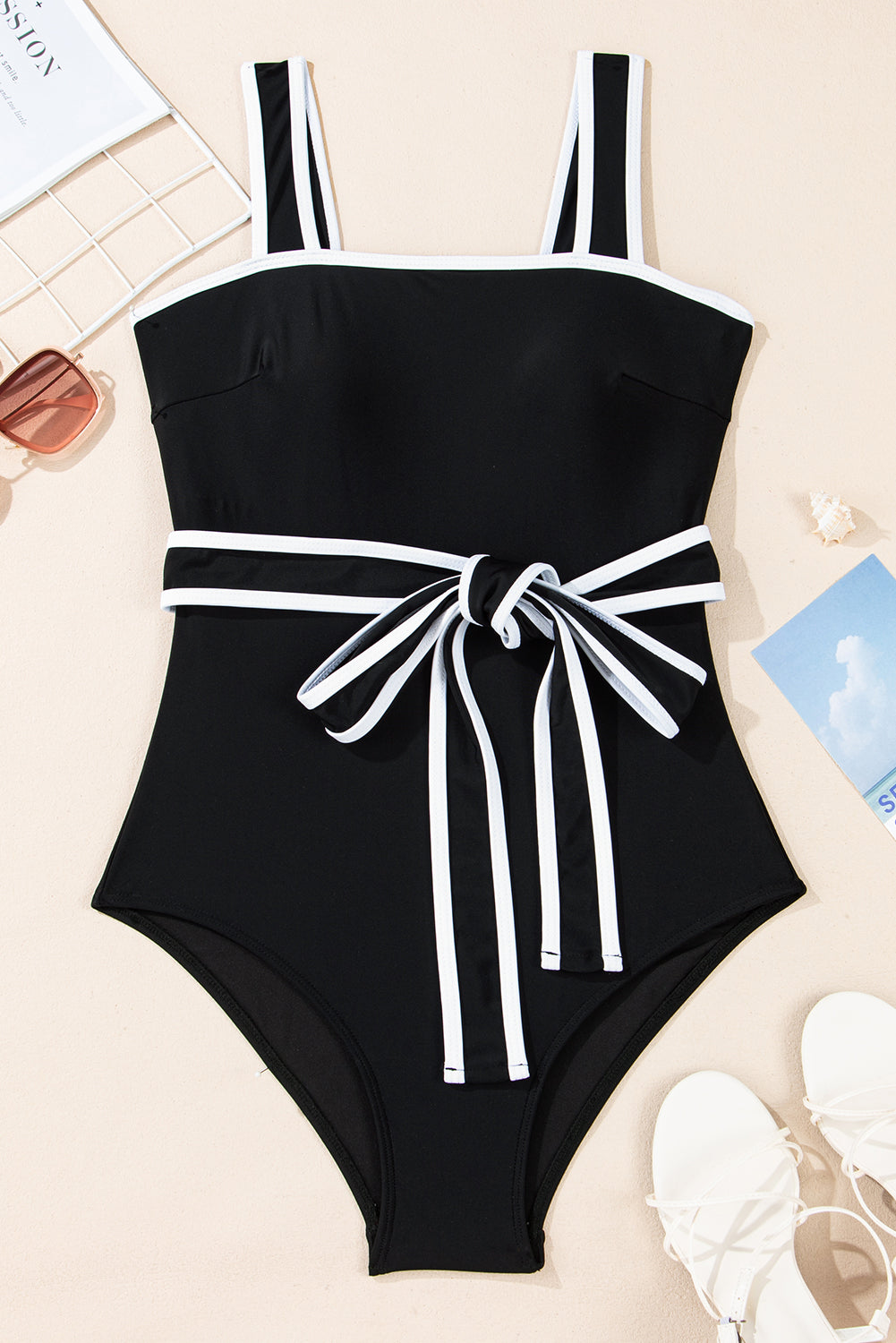 The Colette Belted One Piece Swimsuit