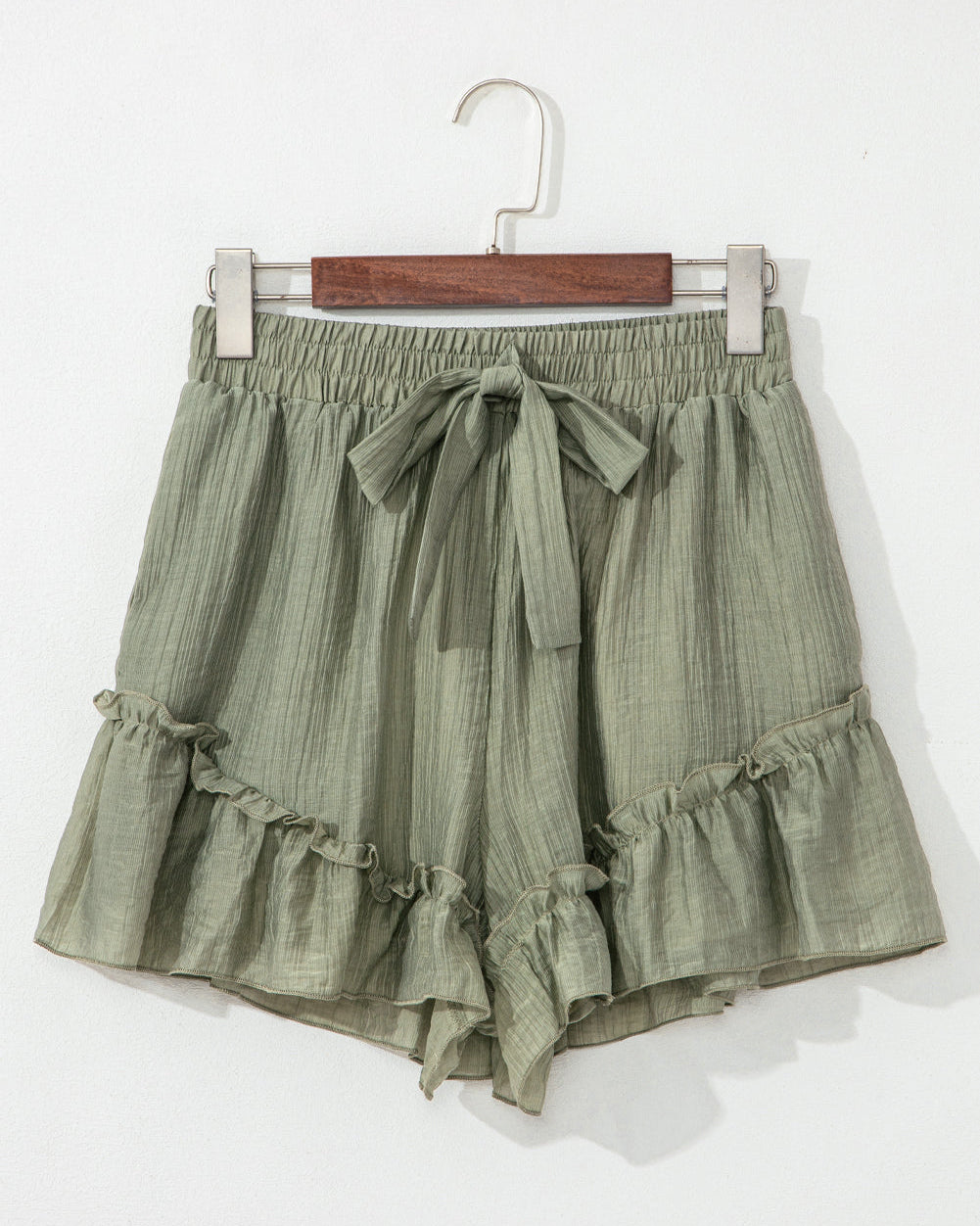 The Dahlia Tie Waist Ruffle  Shorts