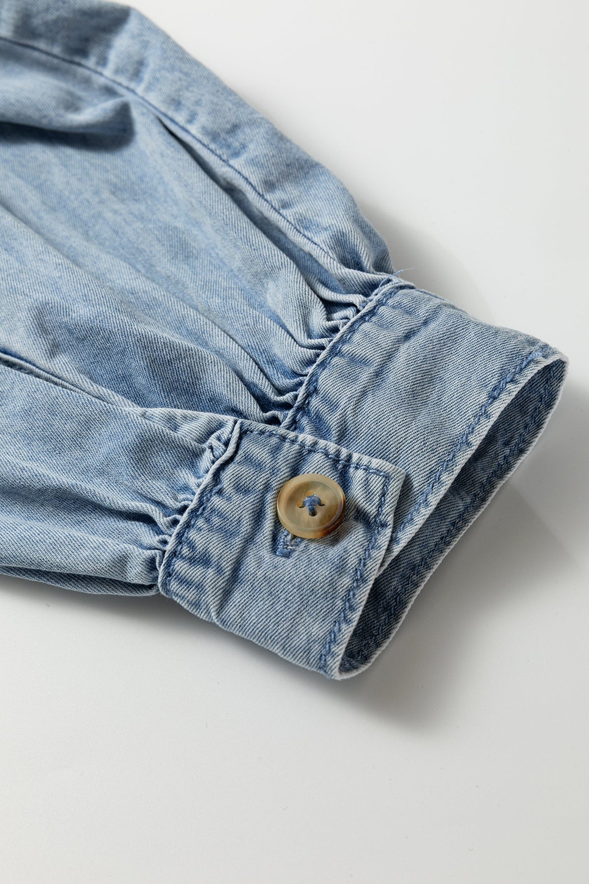 The Willow Denim Ruffle Shirt