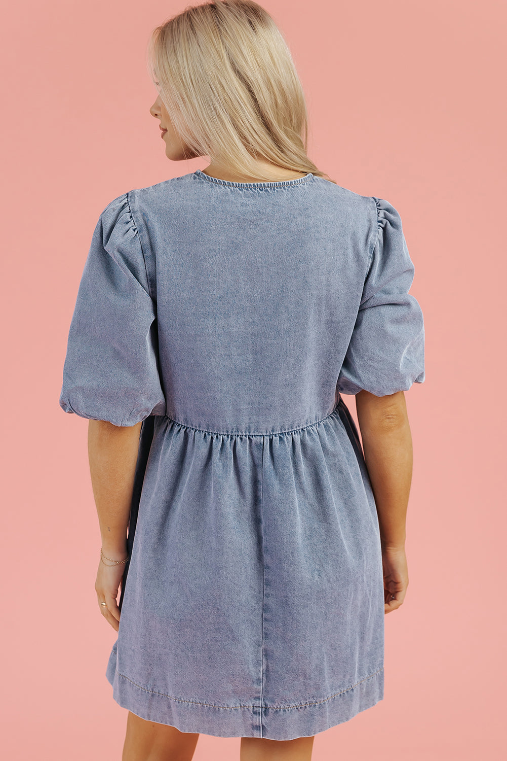 The Layla James Denim Bow Dress