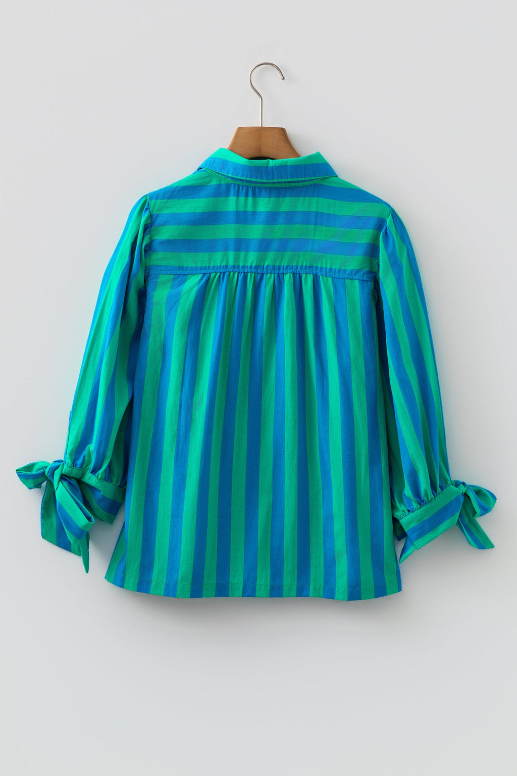 The Stella Stripe Tie Sleeve Blouse