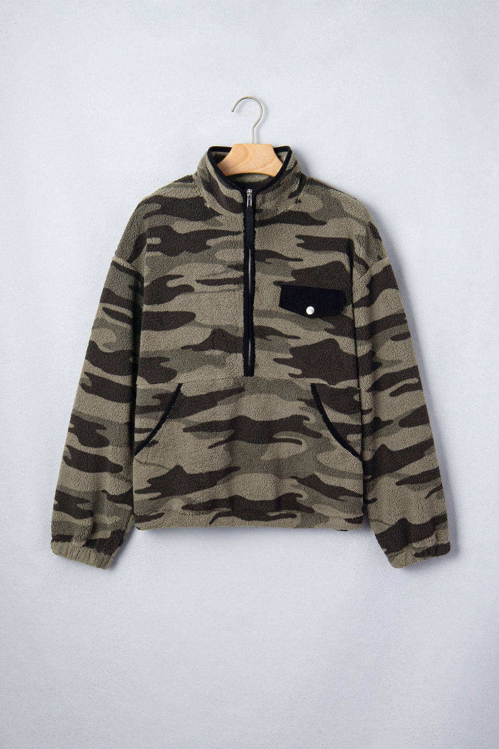 The Maddie Camo Fleece Sweatshirt
