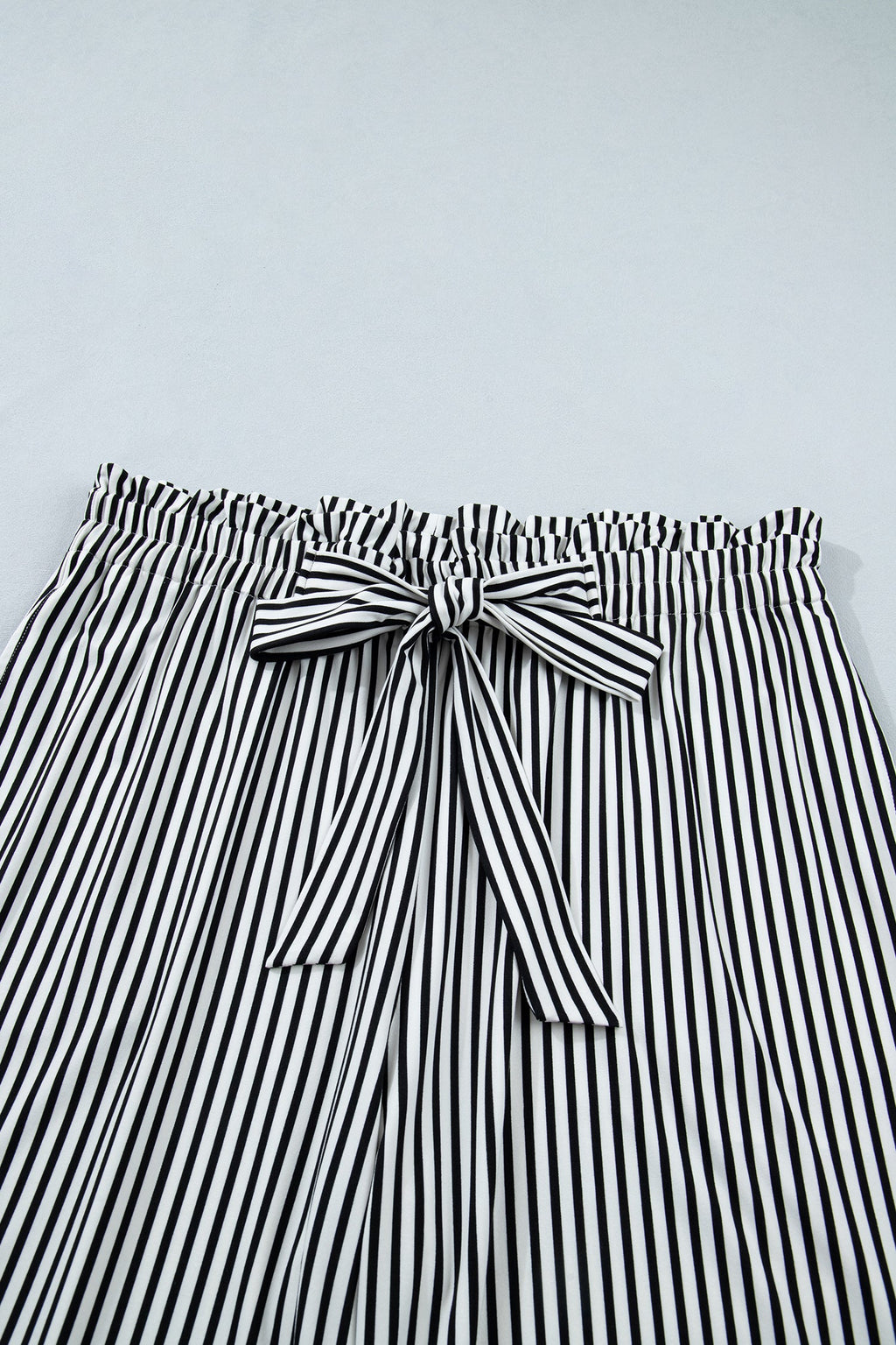 The Lilah Stripe Tie Waist Straight Pants