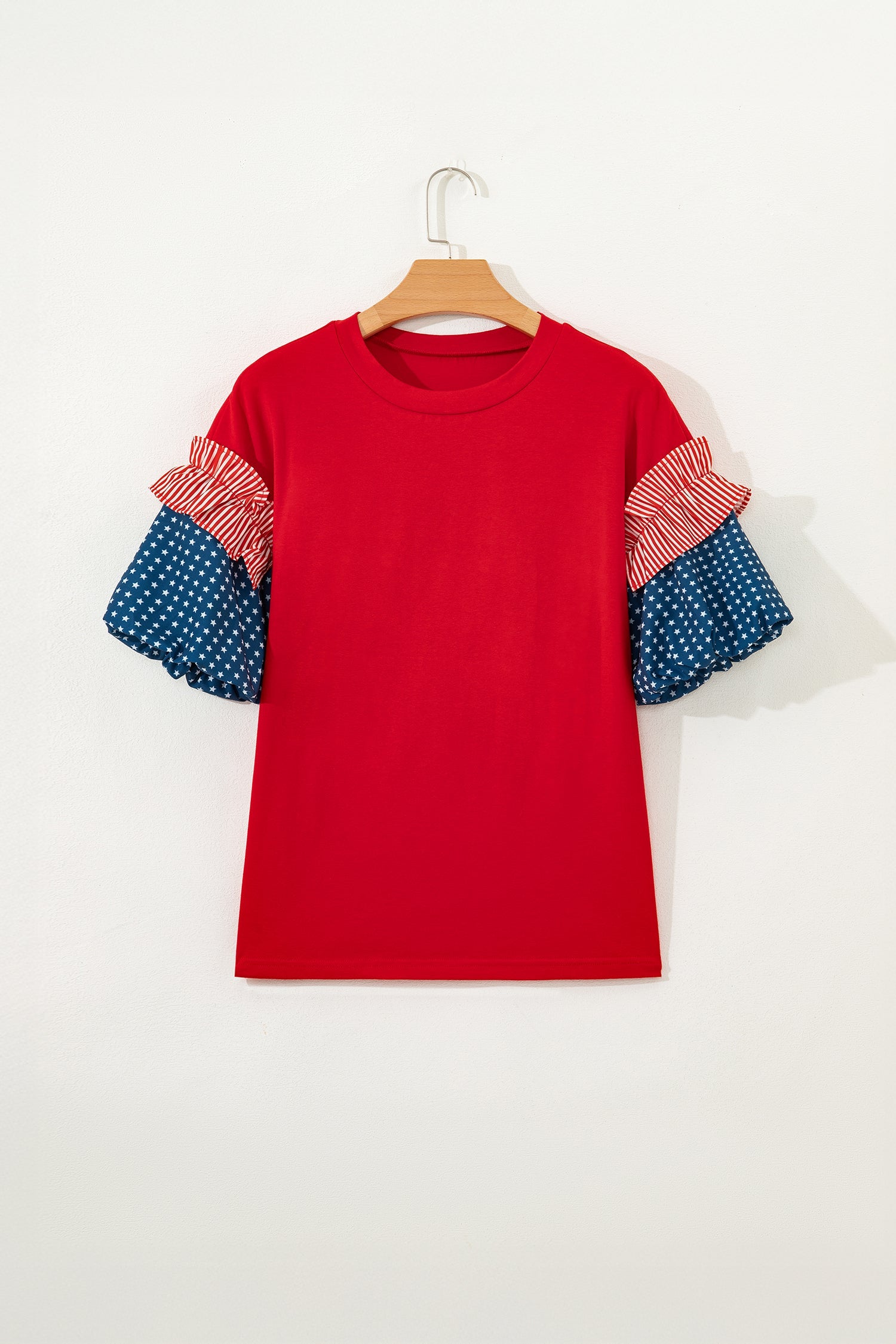 The Avery Patriotic Puff Sleeve Top