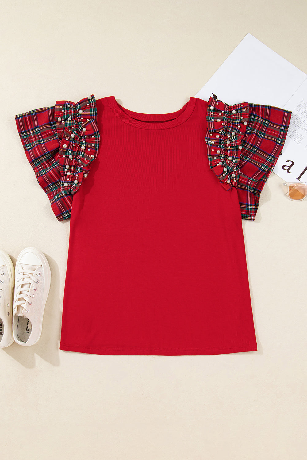 The Christmas Magic Plaid Top