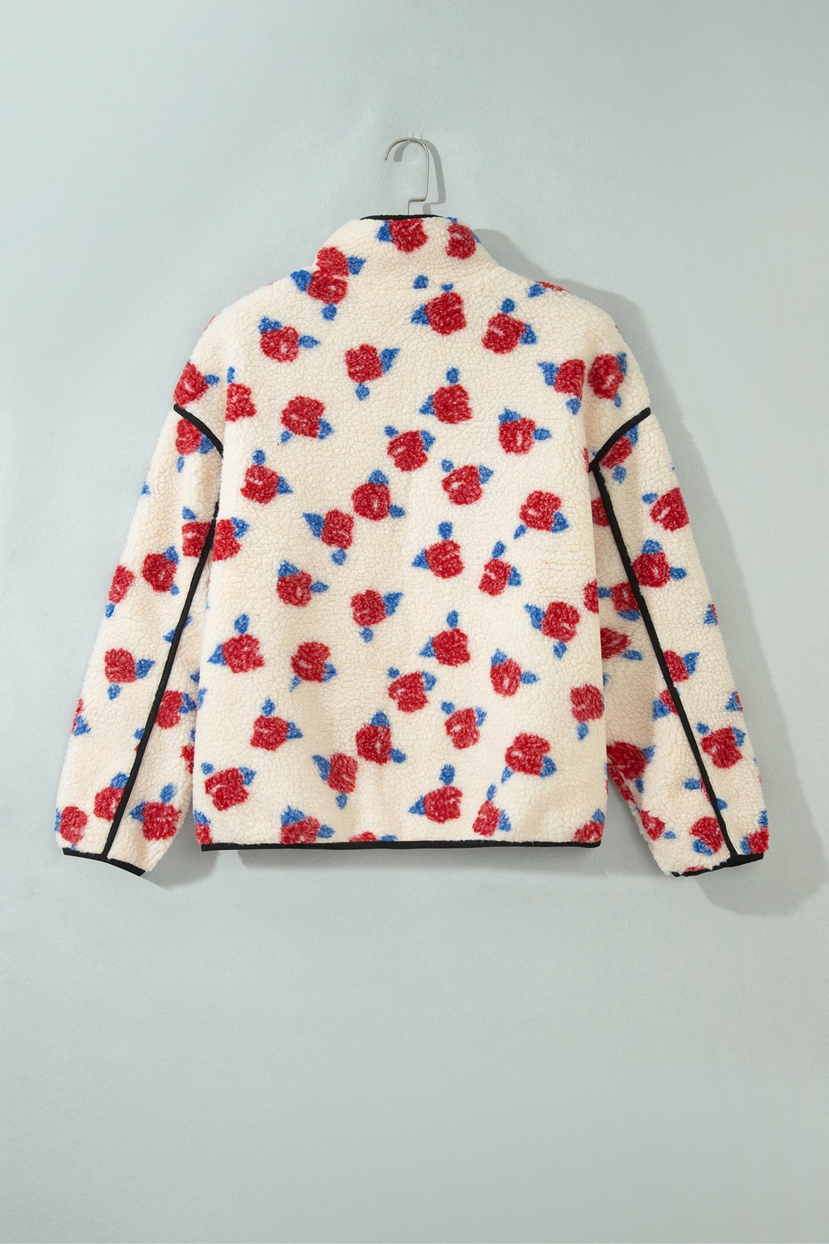 The Lucy Mae Floral Fleece Zip Up Coat