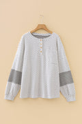 The Emma Polka Dot Stripe Top