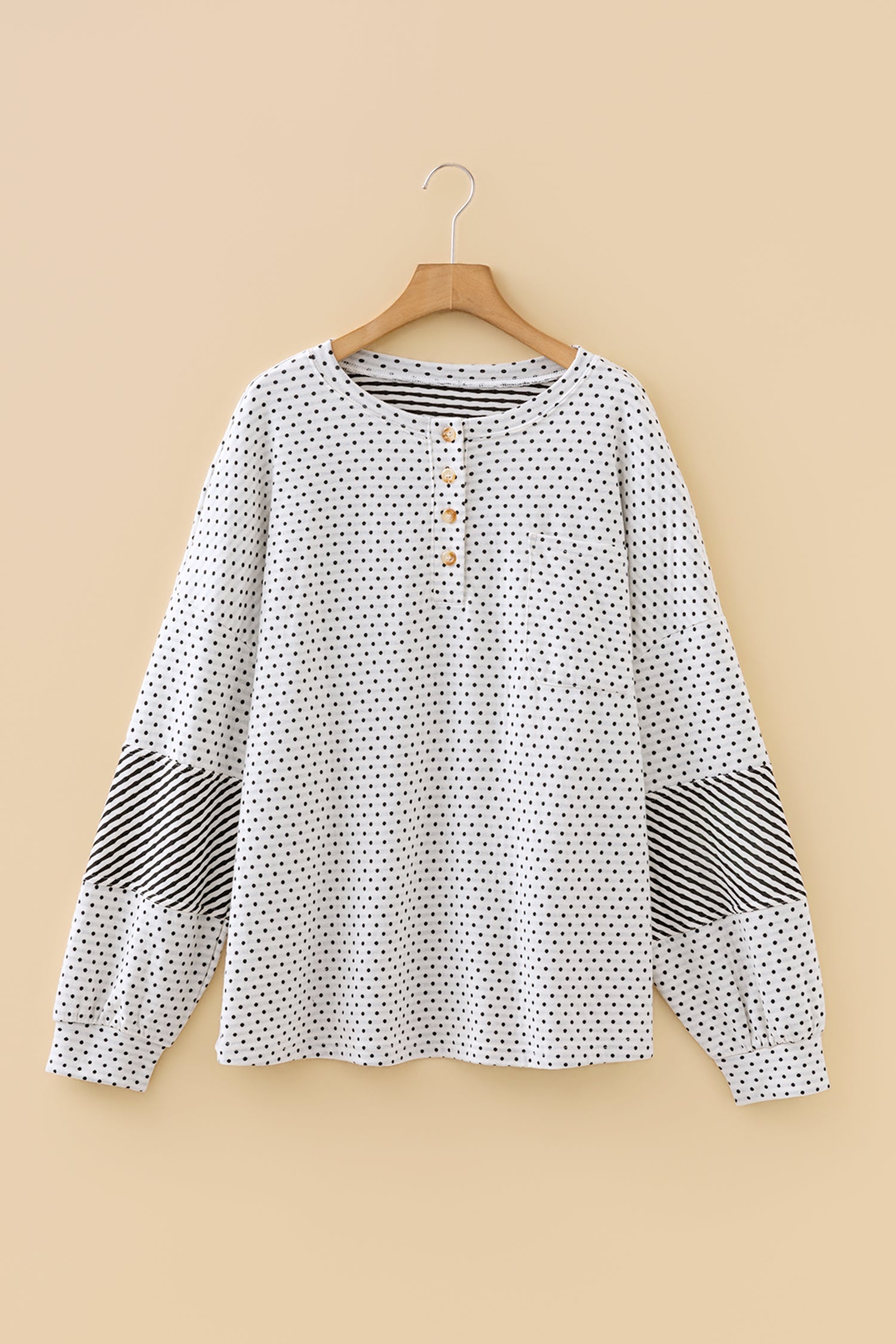 The Emma Polka Dot Stripe Top