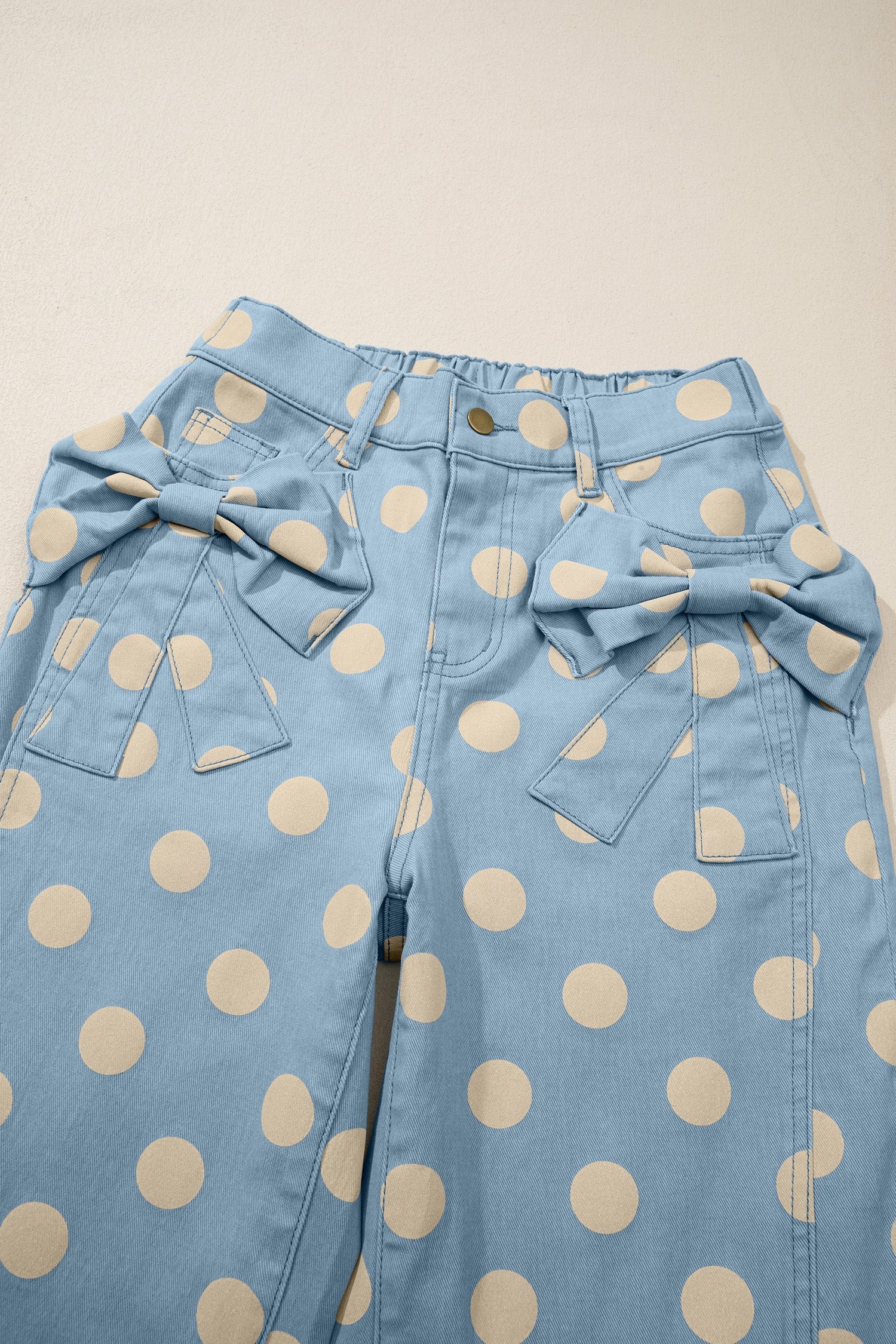 The Millie Polka Dot Bow Pocket Jeans