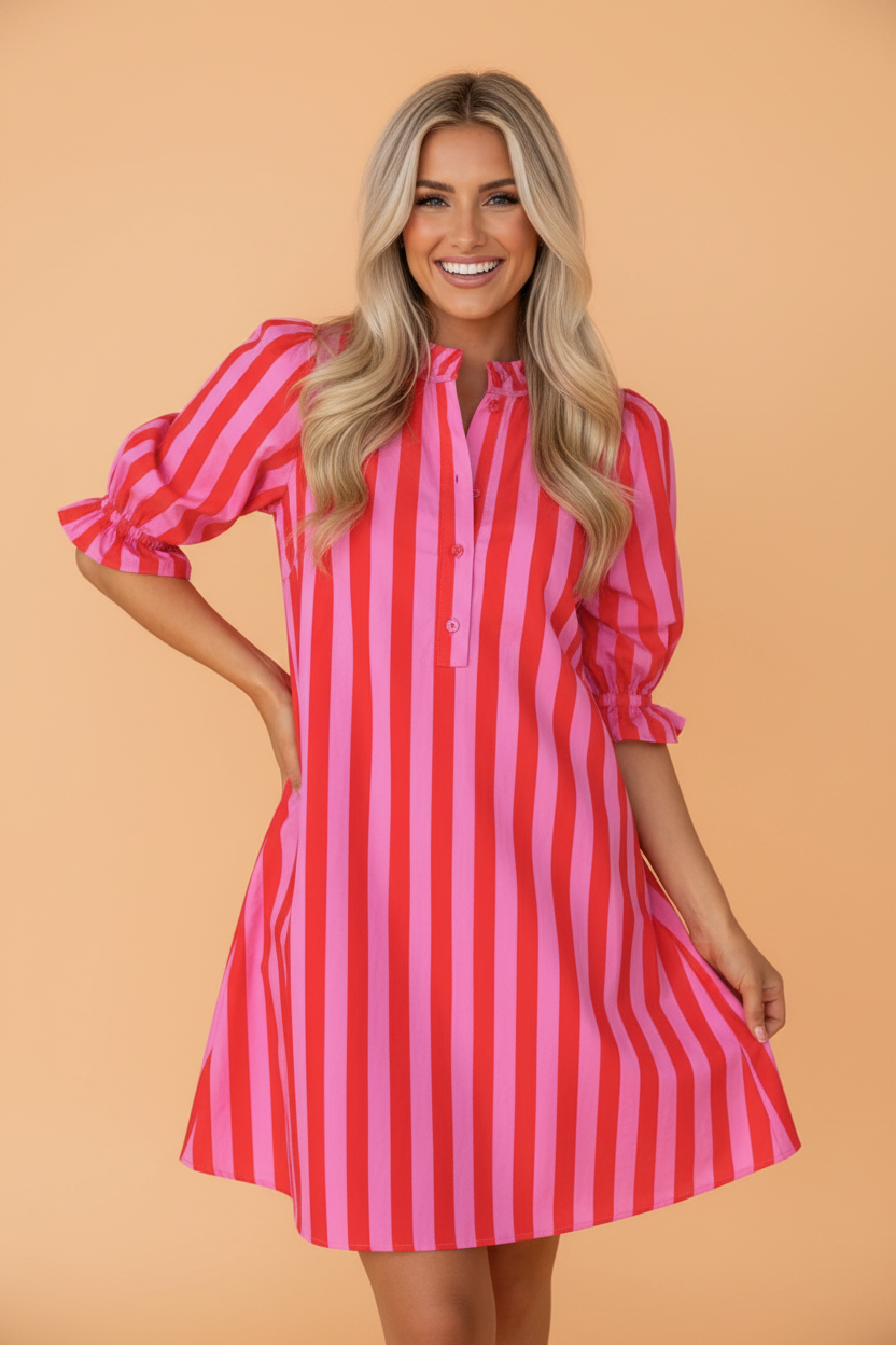 The Lilly Grace Stripe Dress