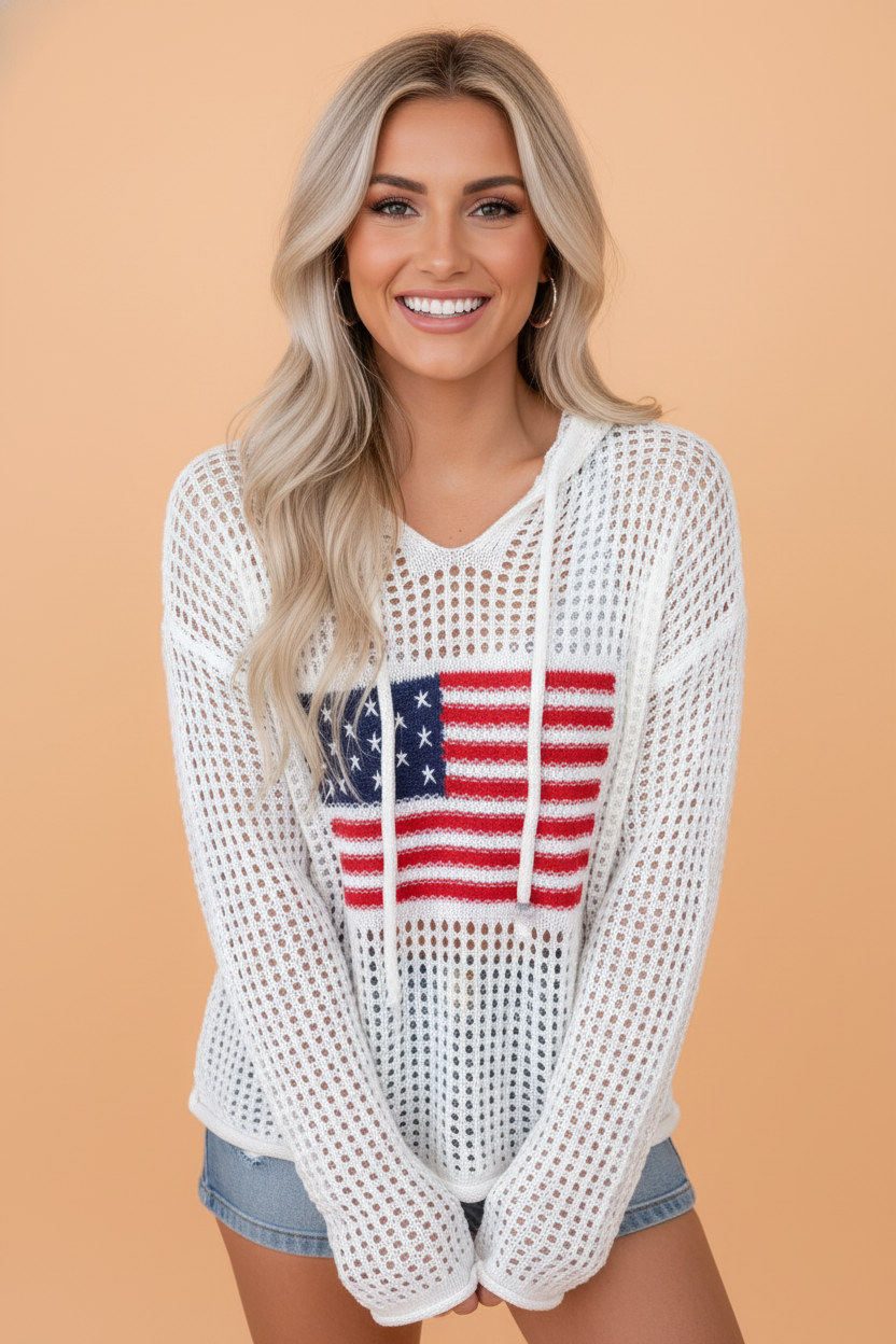 The Reagan Americana Knit Hoodie