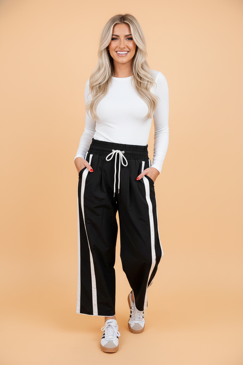The Rory Stripe Drawstring Pants