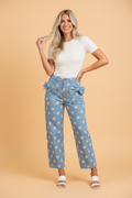 The Millie Polka Dot Bow Pocket Jeans