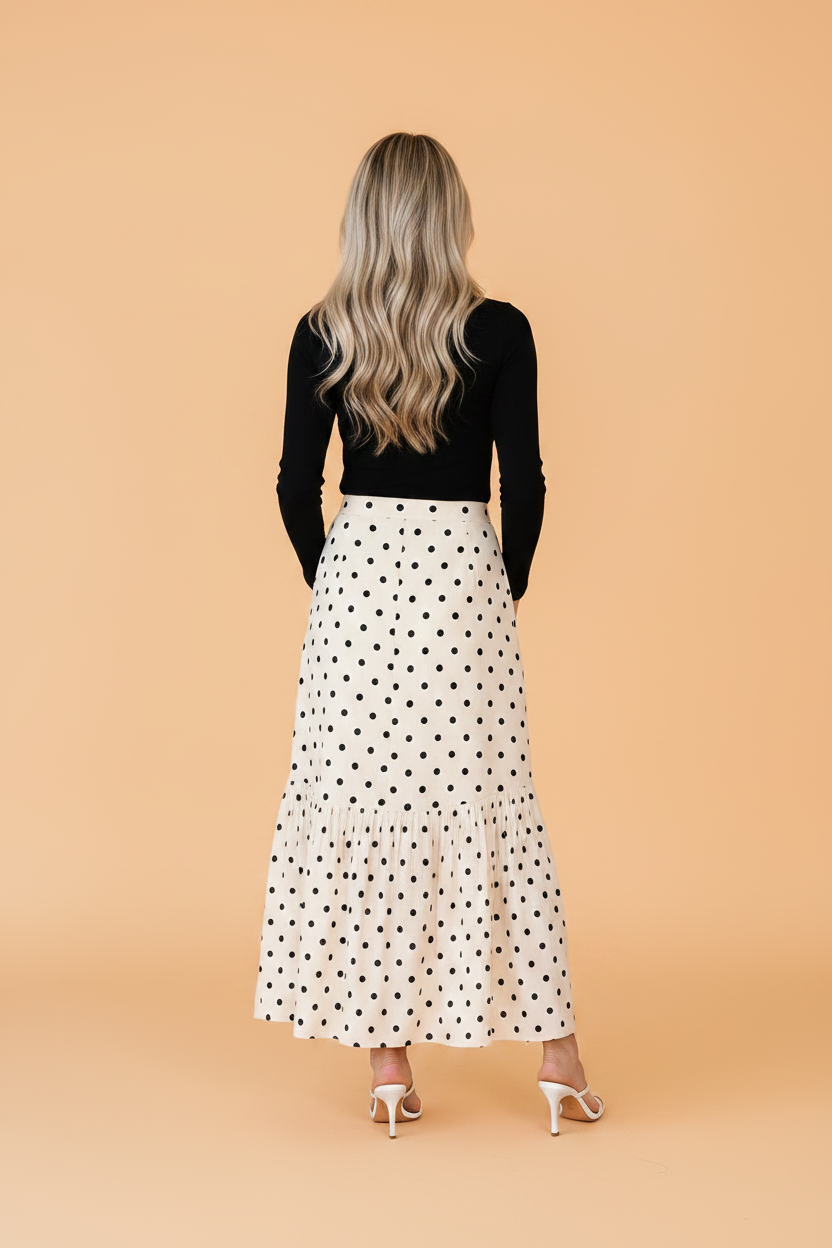 The Dottie Polka Dot Maxi Skirt