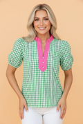 The GIGI Gingham Blouse